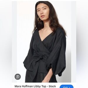 Mara Hoffman Libby top black XS